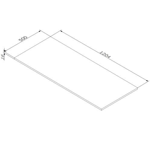 Столешница Am.Pm Func M8FST1200OF 120х50 накладная цвет коричневый - фото 3