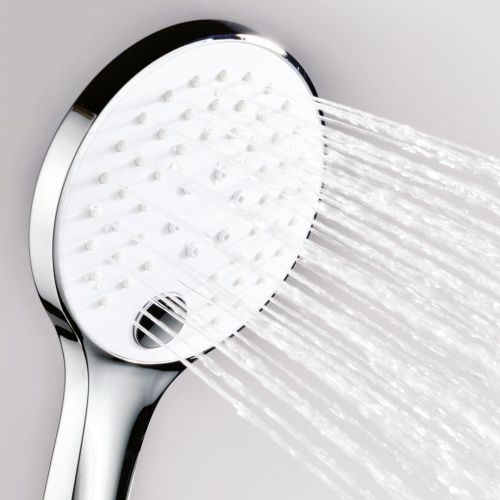 Душевая лейка Wasserkraft A061 цвет белый/хром - фото 2