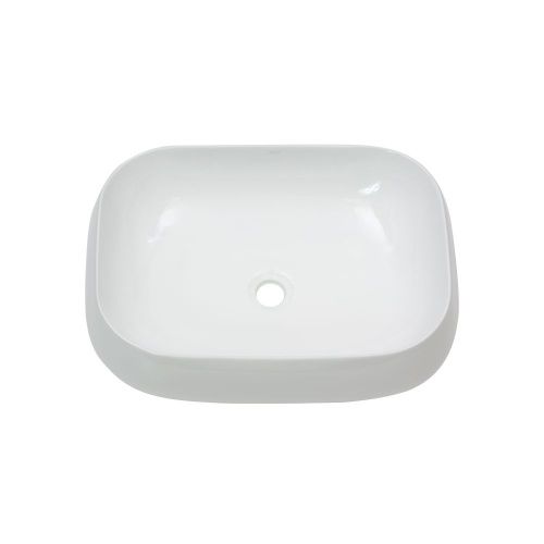 Раковина из сантехнического фарфора Melana 78102-805 60х40 накладная цвет белый без отверстий под смеситель - фото 5