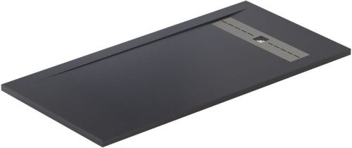 Душевой поддон из искусственного камня Allen Brau Infinity 8.21006-AM 160х80 черный без каркаса - фото 2