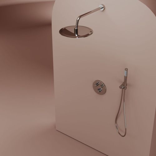 Душевая система Sancos Link SC3005CH встраиваемая в стену цвет хром с термостатом - фото 3
