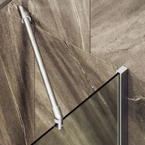 Душевая шторка на ванну Maybah Glass MGV-92-5ш 60х140 стекло тонированное профиль хром ориентация универсальная - фото 5