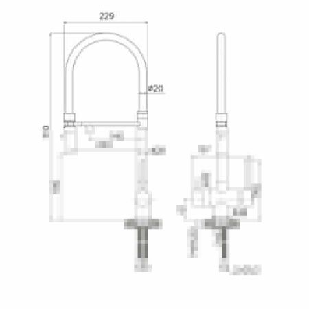 Смеситель для кухни IDDIS Ace ACEBLFFi05 на столешницу черный