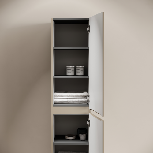 Шкаф-пенал Sancos CODE PCD35GB 40х170 подвесной цвет бежевый/серый - фото 5