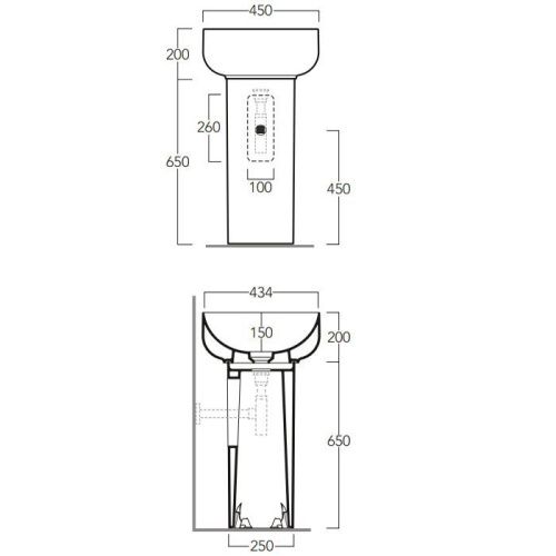 Пьедестал для раковины Simas Balloon CN300bi - фото 2