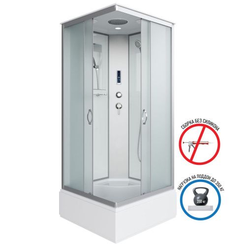 Душевая кабина Niagara Classic 11081424P 90х90 квадратная с крышей ориентация универсальная - фото 2