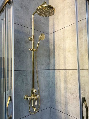 Душевая стойка AltroBagno Opera AltroBagnoOpera030206Or настенная цвет золото - фото 3