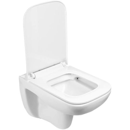 Унитаз подвесной WeltWasser 10000003810 белый с сиденьем микролифт безободковый душевой смыв - фото 2