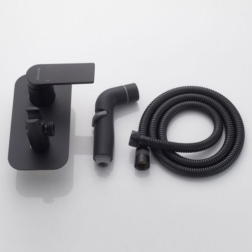 Гигиенический душ со смесителем Shevanik S4105H черный - фото 4