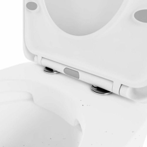 Унитаз-компакт напольный с бачком Lavinia Boho Bristol 3305001R белый с сиденьем микролифт безободковый каскадный смыв - фото 3