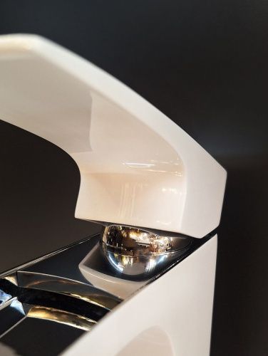 Смеситель AltroBagno Cascata AltroBagnoCascata0111BiCr на раковину белый/хром - фото 5