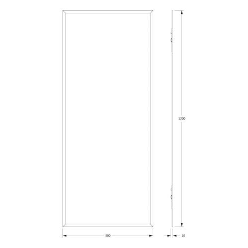 Зеркало Evoform Comfort BY 0939 50х120 подвесное - фото 2