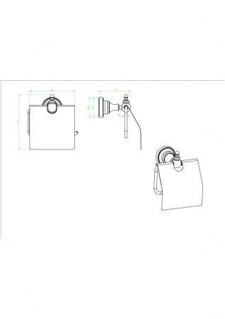 Бумагодержатель CeramaLux Elegance 95807