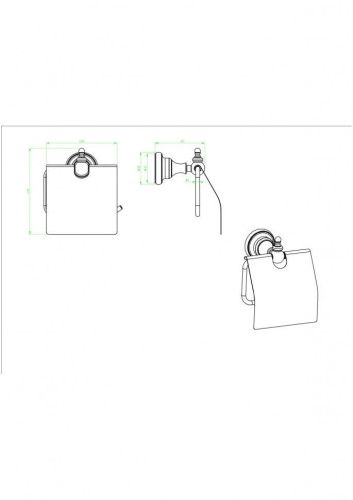 Бумагодержатель CeramaLux Elegance 95807 - фото 2