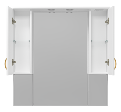 Зеркало-шкаф Misty Амбра П-Амб02100-0122Я 100х100 подвесной - фото 3