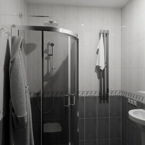 Полотенцесушитель электрический Маргроид Inaro3v профильный Inaro3v-12012-1081-7024 15х120 серый - фото 3