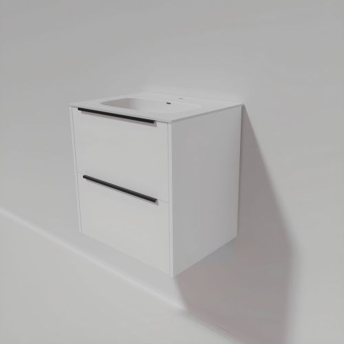 Тумба под раковину La Fenice Tesoro FNC-01-TES-PB-60-2 60х40 подвесная цвет белый - фото 5