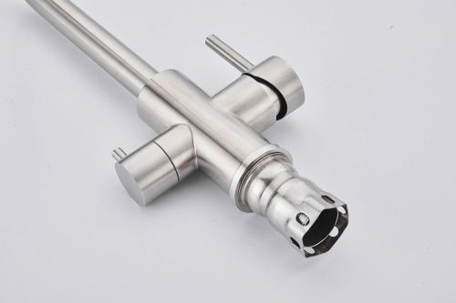 Смеситель для кухни Fmark FS0962L на мойку сатин - фото 4