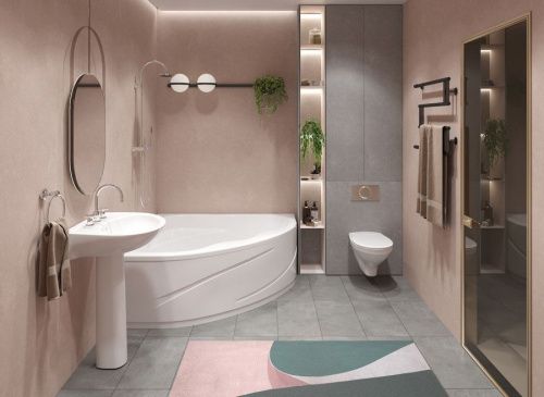 Раковина из сантехнического фарфора Santek Бореаль 1WH110484 60х50 подвесная цвет белый - фото 4