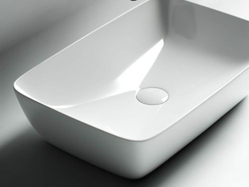Раковина из сантехнического фарфора Ceramica Nova FORM CN2003 60х40 накладная цвет белый - фото 5