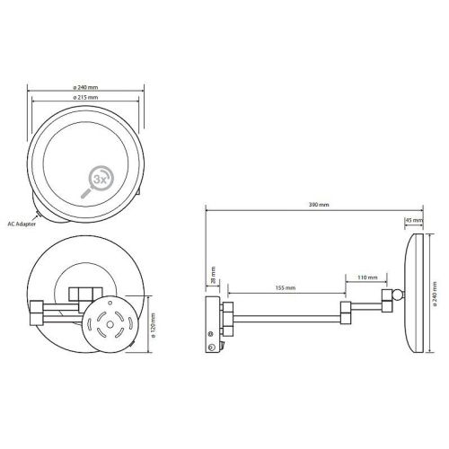 Косметическое зеркало Bemeta 116401772 - фото 2