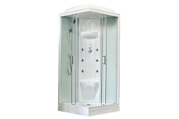 Душевая кабина Royal Bath НР RB90HP7-WT 90х90 квадратная с крышей ориентация универсальная