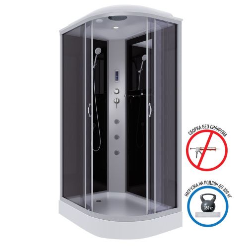 Душевая кабина Niagara Classic 35121433LF 120х80 асимметричная с крышей ориентация левая - фото 2