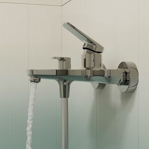 Смеситель для ванны и душа IDDIS Ever EVESB00i02WA настенный хром - фото 3