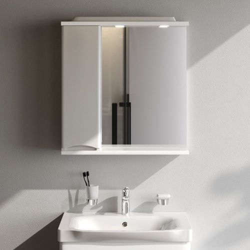 Зеркало-шкаф Am.Pm Like M80MPL0651WG 70х80 подвесной цвет белый