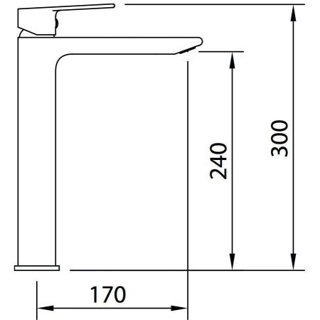 Смеситель для раковины Clever Agora Xtreme 60103 на столешницу хром