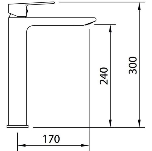 Смеситель для раковины Clever Agora Xtreme 60103 на столешницу хром - фото 2