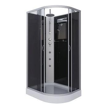 Душевая кабина Niagara Classic 35121433LBKTG 120х80 асимметричная без крыши ориентация левая