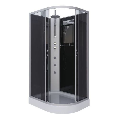 Душевая кабина Niagara Classic 35121433LBKTG 120х80 асимметричная без крыши ориентация левая