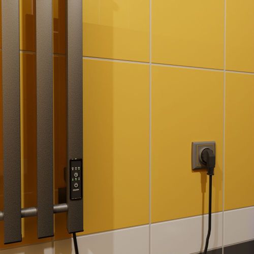 Полотенцесушитель электрический Altasan АргоПроф АргоПроф12021Г 20х120 серый - фото 4