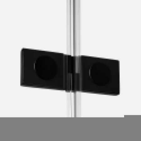 Душевая дверь New Trendy AVEXA Black EXK-1550 100х200 стекло прозрачное профиль черный