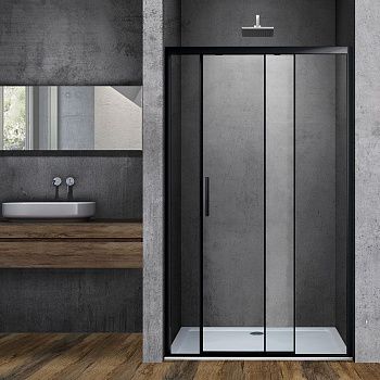 Душевая дверь Vincea Soft VDS-3SO140CLB 140х195 стекло прозрачное профиль черный