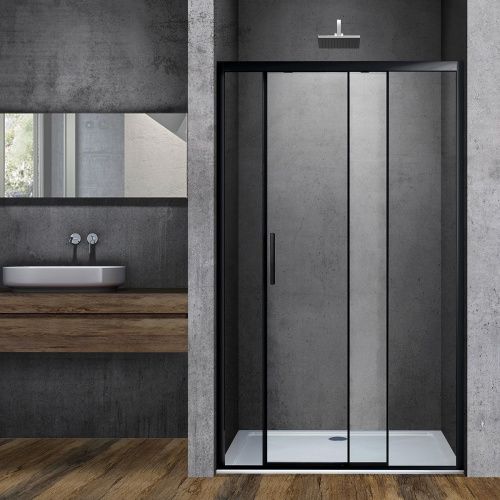 Душевая дверь Vincea Soft VDS-3SO140CLB 140х195 стекло прозрачное профиль черный