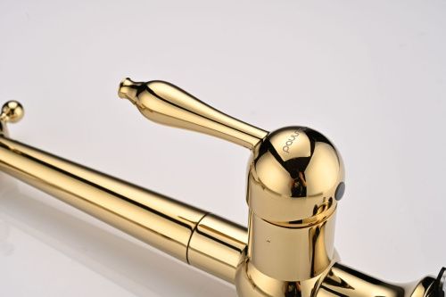 Смеситель для кухни Paulmark RETRO Re213226-G на мойку золото - фото 5