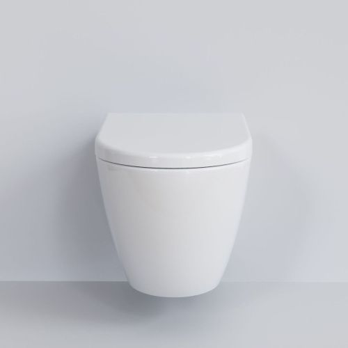 Унитаз подвесной Ambassador Queen 113T20001R-112T20001 белый с сиденьем микролифт каскадный смыв - фото 2