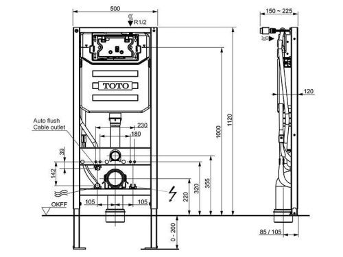 Инсталляция для унитаза TOTO WH182EAT - фото 3