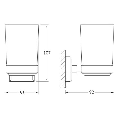Стакан Artwelle HAGEL 9921A - фото 2