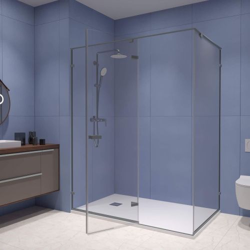 Душевой уголок RGW Stilvoll 353204020-110 120х100 стекло прозрачное профиль сатин без поддона - фото 2