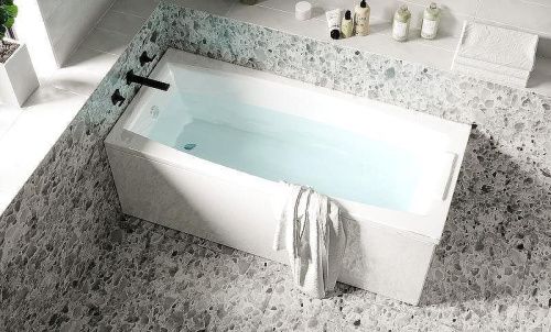 Ванна акриловая 1MarKa AELITA 01ае1675 165х75 пристенная прямоугольная без каркаса - фото 3