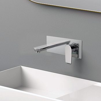 Смеситель для раковины Vincea Esse VBFW-1E1CH встраиваемый в стену хром