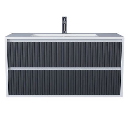 Тумба под раковину Uperwood Next Premium 3930205159 90х50 подвесная цвет серый/белый