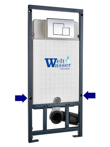 Клавиша смыва механическая WeltWasser WW INS 10000010239 цвет черный - фото 3