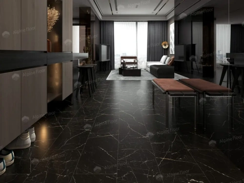 SPC ламинат Alpine Floor Stone Mineral Core ECO 4-27 MC Неро толщина 0.4 см 43 класс 609,6х304,8 - фото 2