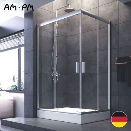 Душевой уголок Am.Pm Gem W90G-404-120290-MT 120х90 стекло прозрачное профиль хром без поддона