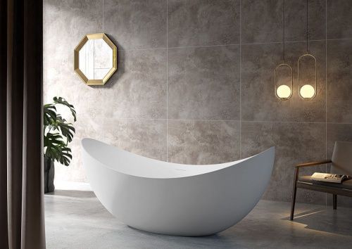 Ванна акриловая Abber AB9333 180х80 отдельностоящая овальная с каркасом - фото 2