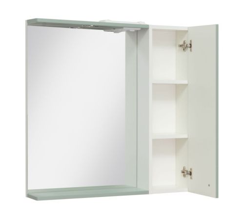 Зеркало-шкаф Runo Римини 00-00001279 80х80 подвесной цвет коричневый - фото 2